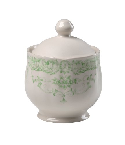 Bitossi Home BID 161 Sucrier, Ligne Rose, Vert