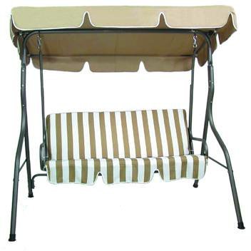 bascule fer Beige cm.170 x 113 x 154 avec coussins