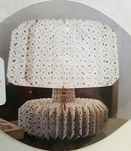 Pusher Txt Pusher Lampe abat jour en Papier Origami modèle floral rapide à monter H 33 cm code EAN 8032455025910 