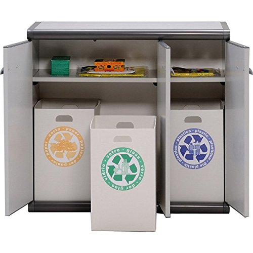 - armoire basse en plastique 3 portes & 3 bacs ...