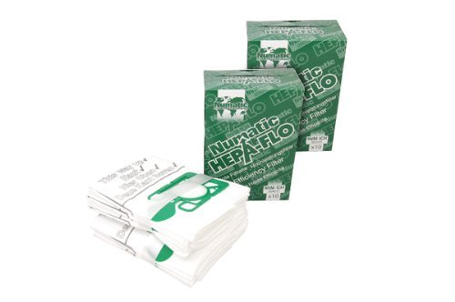 Henry hepa-flo lot de 20 sacs pour aspirateur