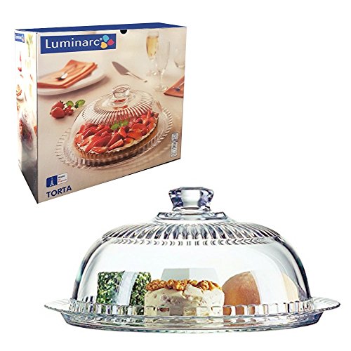 Plat à dessert avec cloche 32 cm fomaggio douce...