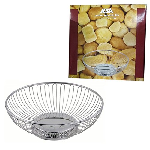 Panier à pain rond de la Ilsa 20 cm en acier in...