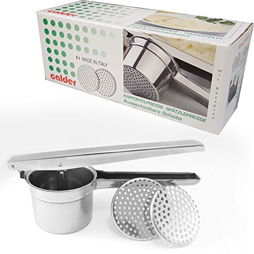 CALDER Presse-purée en acier inoxydable 18/10 + 2 disques interchangeables pour Passatelli Calder code EAN 8032992121410 