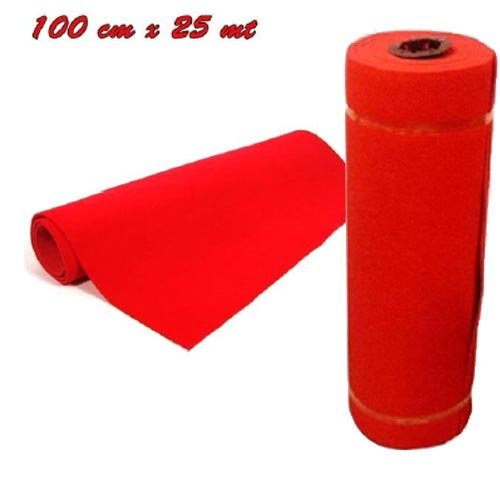 Rouleau de tapis rouge, 25 x 1 m, parfait pour ...