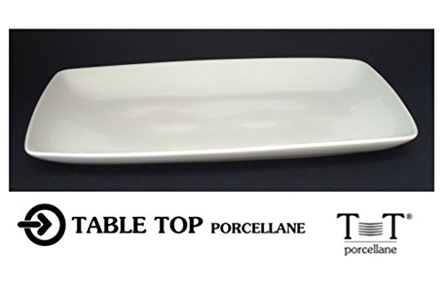 RETT.RE PLATEAU PORCELAINE BLANC 44 X 26
