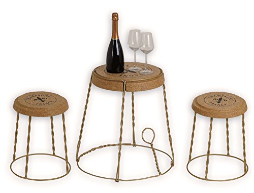 - tabouret gabbietta liège et métal