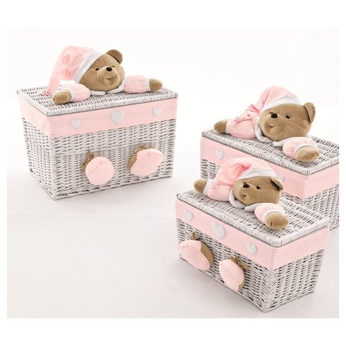 Puccio petit coffre à jouets en osier bicolor 1...