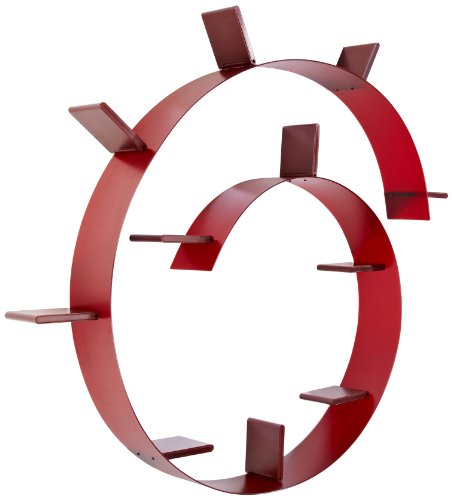 Kartell 8005c8 étagère bookworm avec 11 séparations (bordeaux) code EAN 8034105781405 