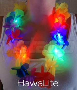 Janet Colliers lumineux LED Multi couleurs Thème Hawaien - idéal pour vos soirées 8045050086767 (8045050086767)