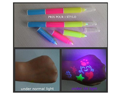 voice tattoo Stylo Feutre encre magique tricolore 3 couleurs UV - encre invisible code EAN 8045050116068 