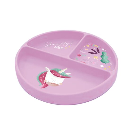  Sassi Junior Assiette silicone Sparkly The Unicorn  code EAN 8050148760689 