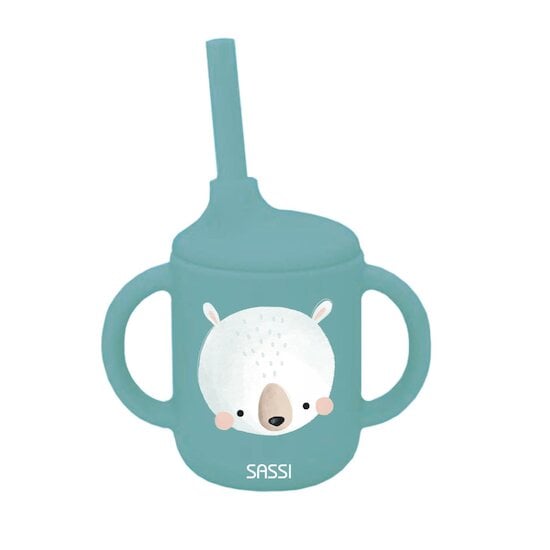  Sassi Junior Tasse avec paille silicone Munchy The Bear  code EAN 8050148761716 