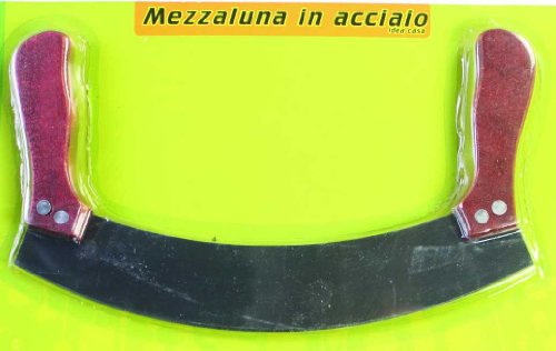 Couteau inox demi-lune-25,5 cm-Largeur : env.