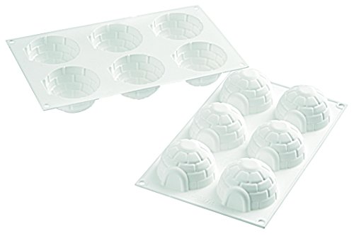 Silikomart 194961 Lot de 6 Igloo Moule, Silicon...