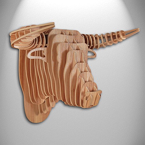 Taureau Puzzle 3D en bois couleur hêtre avec motif tête de taureau 8051511881048 Arte Dal Mondo Taureau Puzzle 3D en bois couleur hêtre avec motif tête de taureau 8051511881048 Arte Dal Mondo