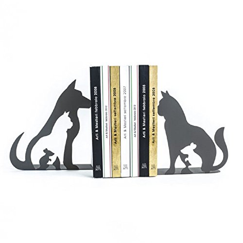 Artiemestieri Arts et métiers - Set 2pz animaux Noir serre-livres en métal - 26lx7px21h cm code EAN 8051513306075 