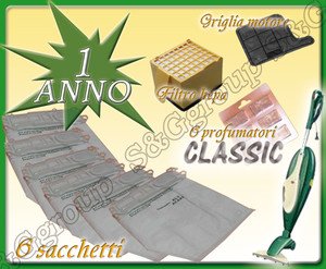 KIT 4 PIÈCES DE RECHANGE BASE ANNUELLE POUR ASPIRATEUR VORWERK FOLLETTO VK 135 8051821067866 S&G group