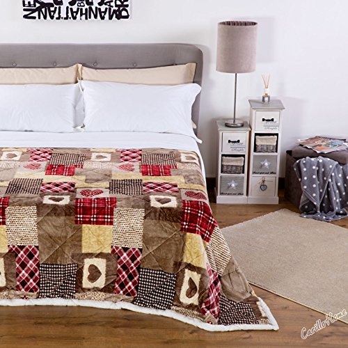 Couette moelleuse Victoria 1 posto bordeaux