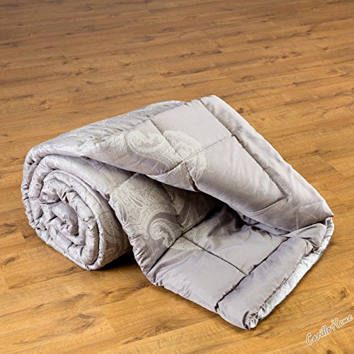 Couette double jacquard Madison 2 places gris