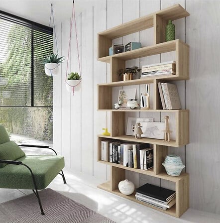 Bibliothèque double face décorative et fonction...