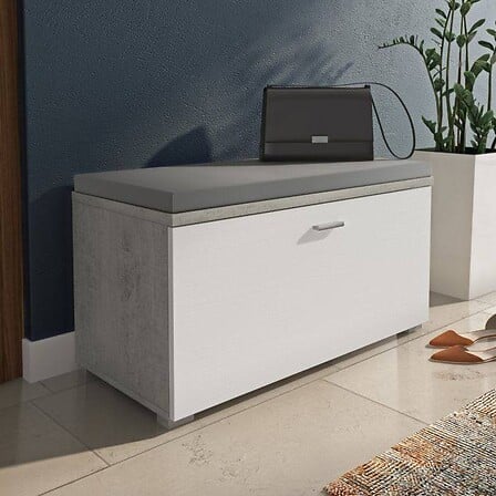 Étagère à chaussures moderne avec 1 porte à rab...