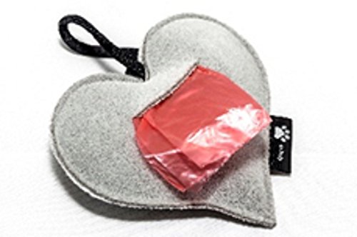 Switchdog Coeur en néoprène floqué sachets porte gris clair-hygiénique pour chien ... 8052990720064 (8052990720064)