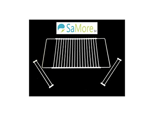 SAMORE (UNIGRILL) Grille universelle extensible pour réfrigérateur, moyenne, grand, XL XL chrome 8053259661173 (8053259661173)