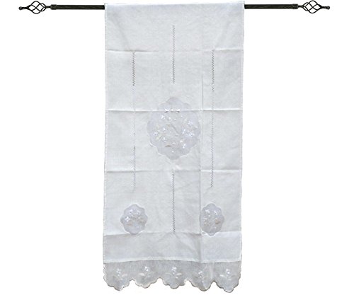 Euroricami Viterbo Brise Bise Brodé Lin 60 x 150 cm 8054392620621 (8054392620621)