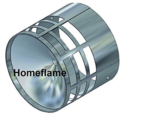 Homeflame Capuchon de pluie en acier inoxydable pour tuyau d'échappement de fumée 80 mm 8054615880276 (8054615880276)