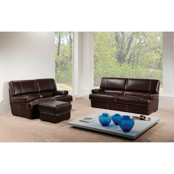 Canapé 3 places + 2 places + pouf mambo vachett...