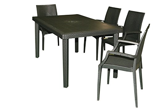 FAUTEUIL CHAISE 2PZ. BISTROT BOHEME POLYROTIN A...