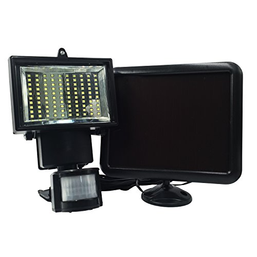 Rainbow RAINBOW -Éclairage à l'énergie solaires 100 LED, avec panneau solaire séparé. Batterie au Litio inclus. Possibilité de régler au propre goût la durée d'éclairage premier de l'extinction automatique, la sensibilité à la lumière du capteur crépusculaire et la sensibilité du capteur de mouvement. code EAN 8055387446264 