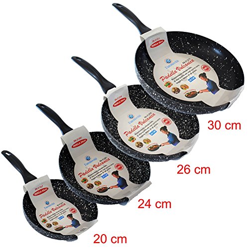 Set de 4 poêles (30, 28, 22 et 20 cm) à revêtem...