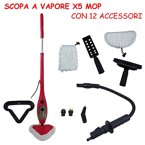 BALAI VAPEUR COULEUR ROUGE , LAVEAI NETTOYE'-MO...