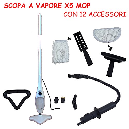 EURONOVITA'® BALAI VAPEUR BLANC SOL LAVATAPPETI...