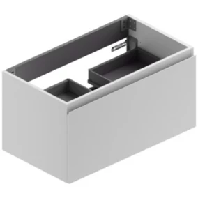  Meuble sous vasque l.90xH.46,5xP.50,5 cm, pour plan vasque 1 cuve, blanc mat, Pura+ code EAN 8056098187460 