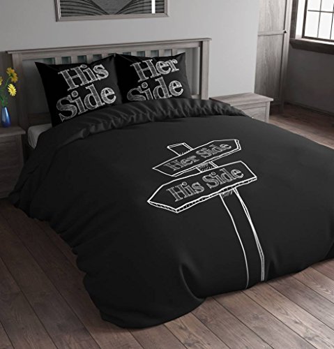 Housse de couette His and Her Side Noir