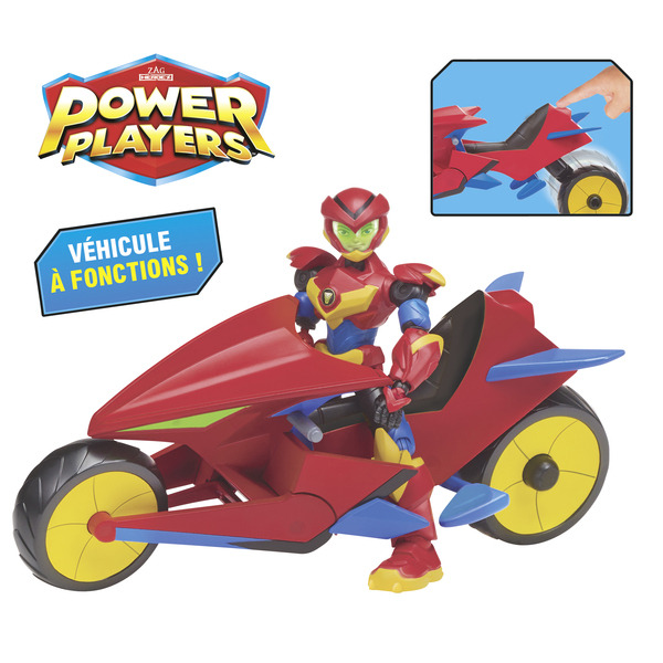 Véhicule deluxe avec figurine articulée Power P...