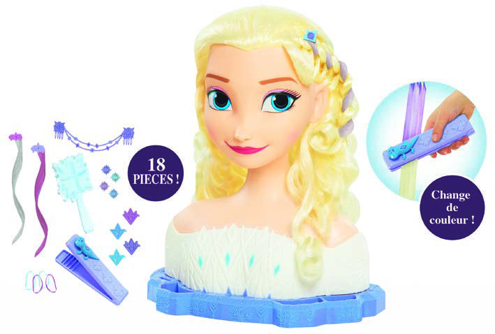TÊTE À COIFFER 8056379100461 DisneyLaReinedesNeiges2 TÊTE À COIFFER 8056379100461 DisneyLaReinedesNeiges2