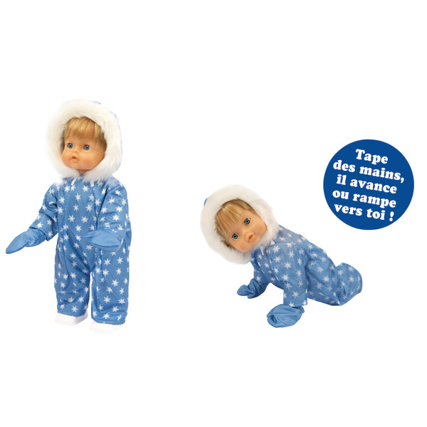 Cicciobello marche dans la neige