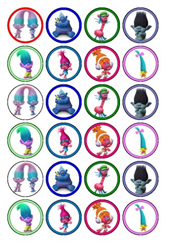 24 x trolls Cupcake Gâteau