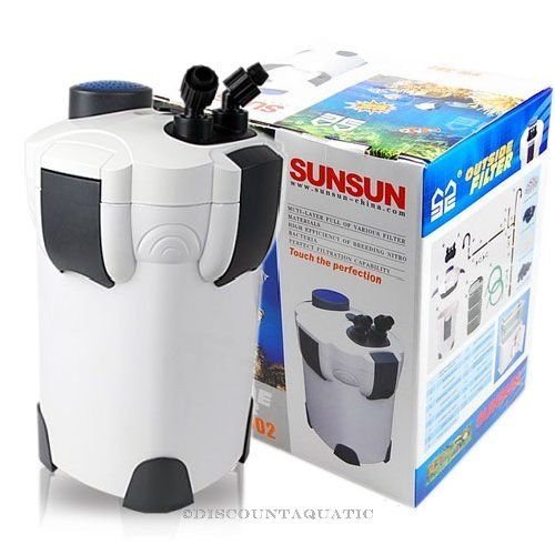 sunsun HW-302 Filtre externe 18 W 1000L/H Aquarium douce marin tropical Max 200 litres code EAN 8057014784220 