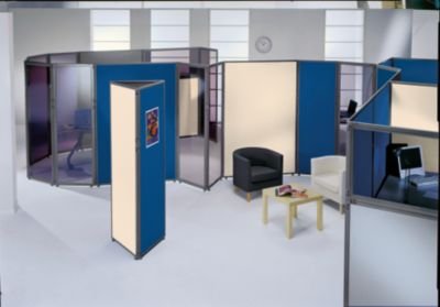 Cloison - feutre, cadre gris ardoise bleu, h x ...