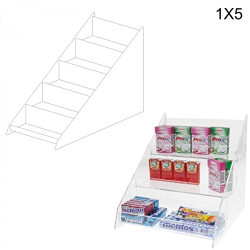 Avà srl Boîte à bonbon en plexiglass de comptoir 5 étages - Dimensions : 26x44x H42 cm 8058258105000 (8058258105000)