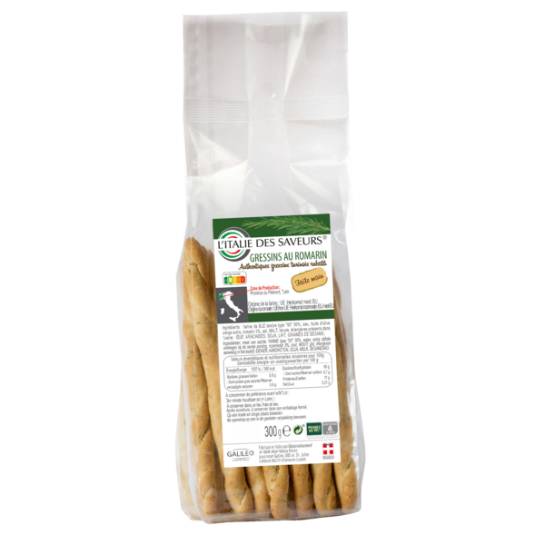 L'ITALIE DES SAVEURS GRESSINS 
 code EAN 8059070740585 