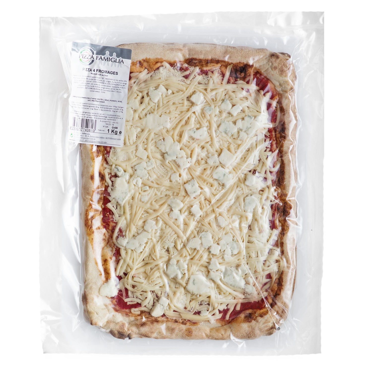PIZZA FAMIGLIA Pizza 4 fromages PIZZA FAMIGLIA code EAN 8059070742725 