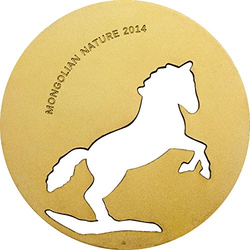 MONGOLIAN HORSE Nature Silver Coin 500 Togrog M...