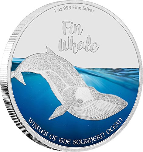 FIN WHALE Whales of the Southern Ocean 1 Oz Sil...