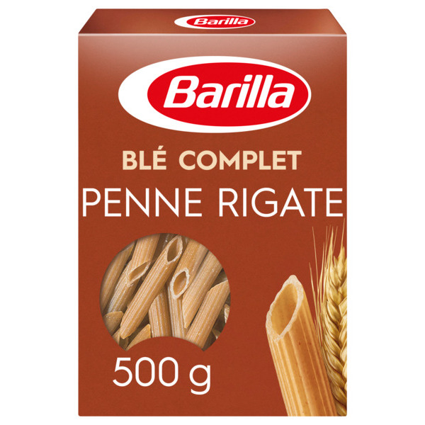 PÂTES AU BLÉ COMPLET PENNE RIGATE 
